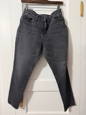 Time and Tru Petite Black High-Rise Button Jeans